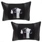 Preview: Auto Nackenkissen Nackenpolster Leder und gesticktes Polster Design Türkische Mannschaft BJK 1903 Fussballtrikot
